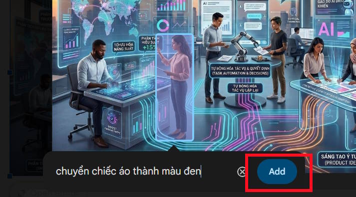 Chọn vùng chi tiết chỉnh sửa bằng Google Pics
