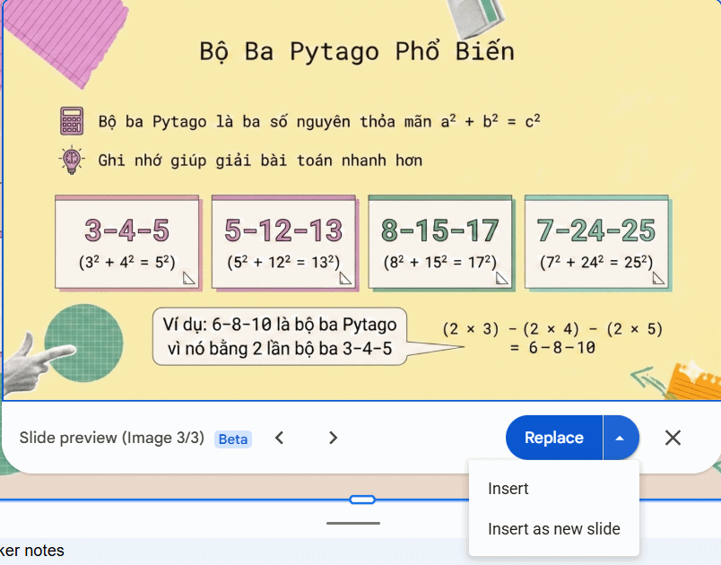 Chèn ảnh mới trong Google Slides 