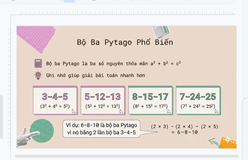 Ảnh từ nội dung trong Google Slides 