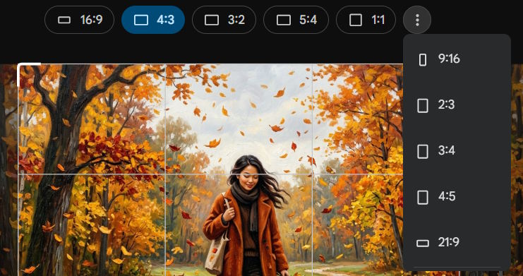 Cắt ảnh Google Pics trong Google Drive