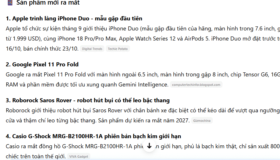 Phản hồi tác vụ theo lịch bằng Dola AI