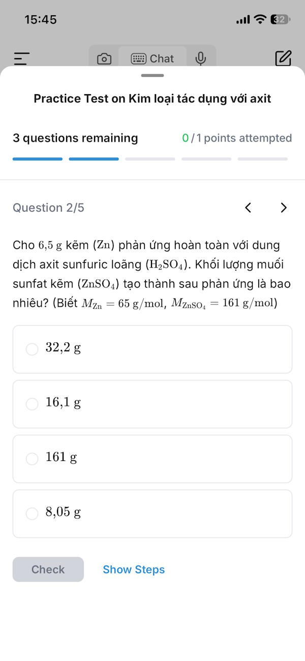 MathGPT tạo nội dung ôn luyện