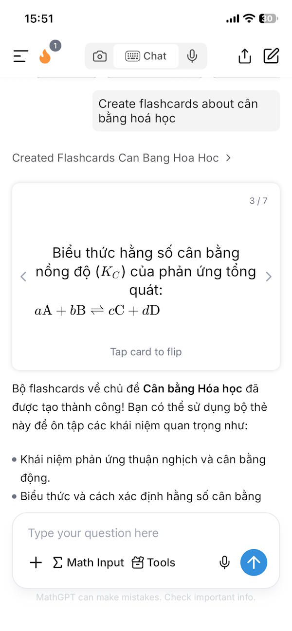 Nội dung flashcard tạo từ flashcard