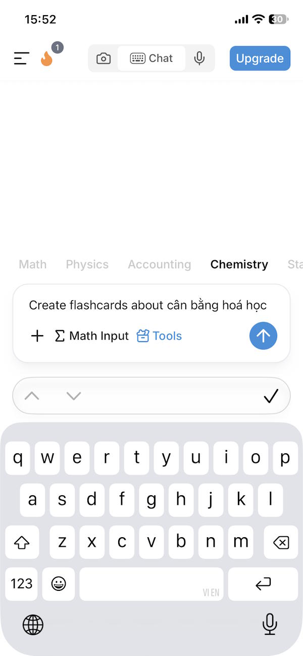 Yêu cầu tạo flashcard
