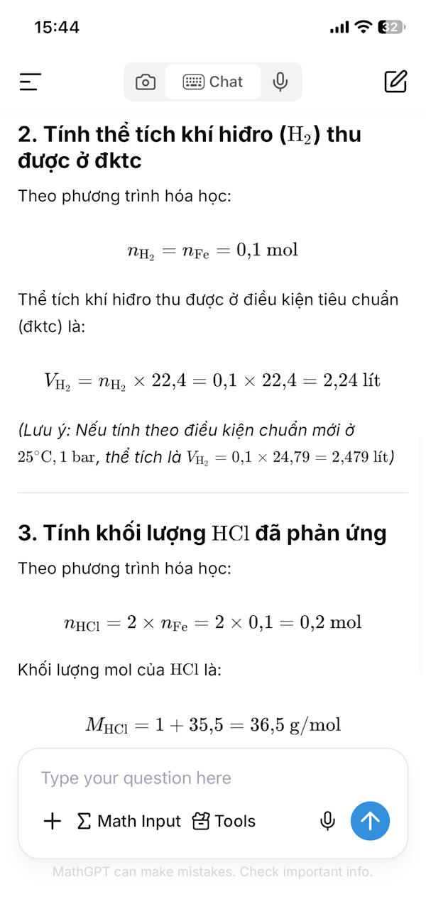 Nội dung giải môn Hóa