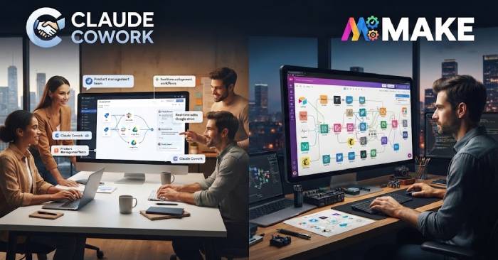 Claude Cowork vs Make: Chọn công cụ tự động hóa nào phù hợp với bạn?