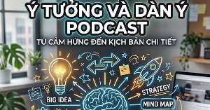Prompt AI lên ý tưởng và dàn ý podcast