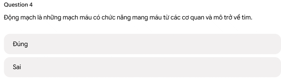 Prompt tạo bài kiểm tra Đúng/Sai