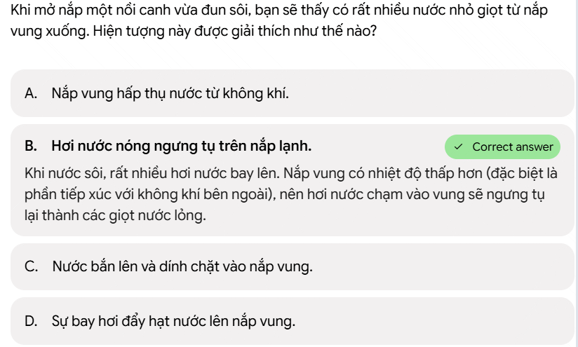Nội dung câu lệnh tạo bài kiểm tra trắc nghiệm