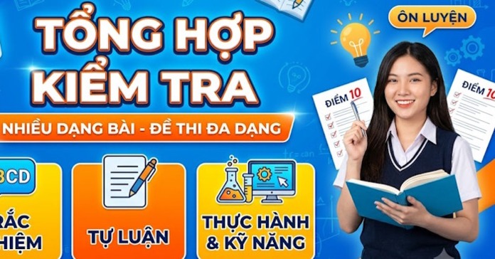 Prompt tạo câu hỏi kiểm tra theo nhiều dạng