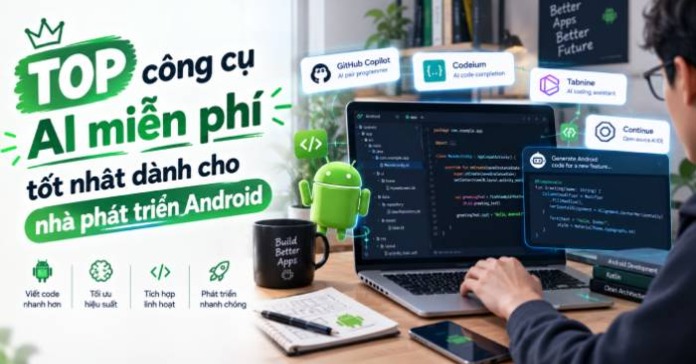 TOP công cụ AI miễn phí tốt nhất dành cho nhà phát triển Android