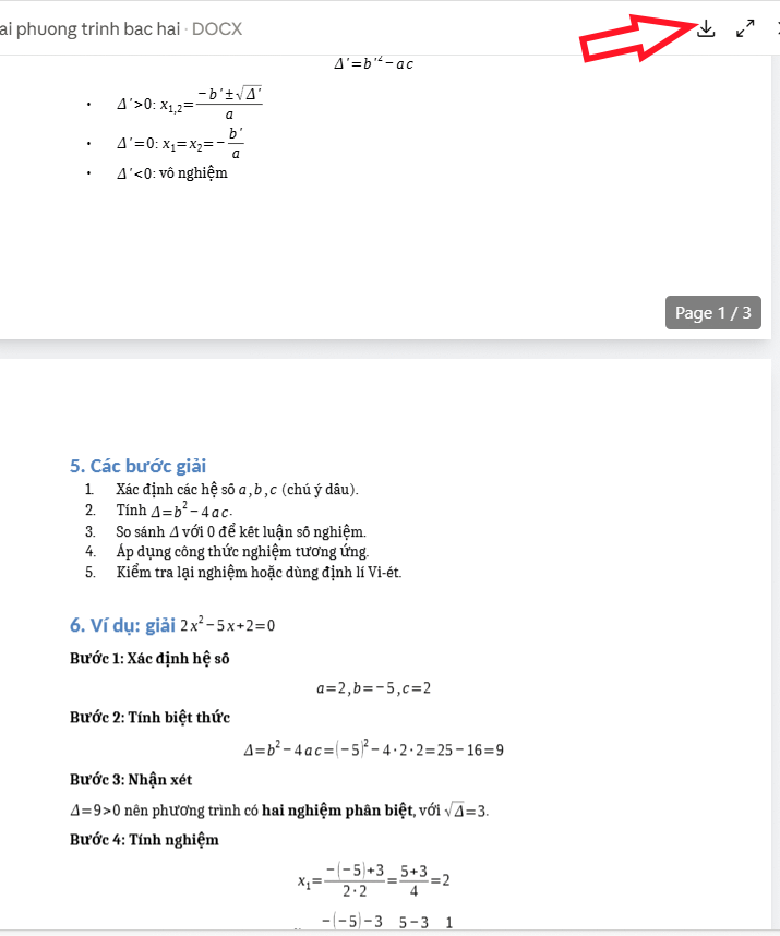 Xem trước file DOCX trong Claude