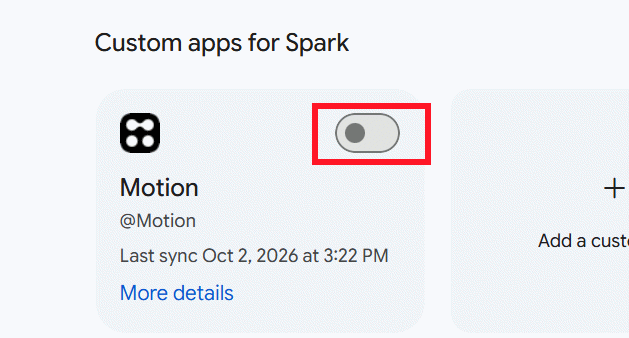 Ngắt ứng dụng trong Gemini Spark