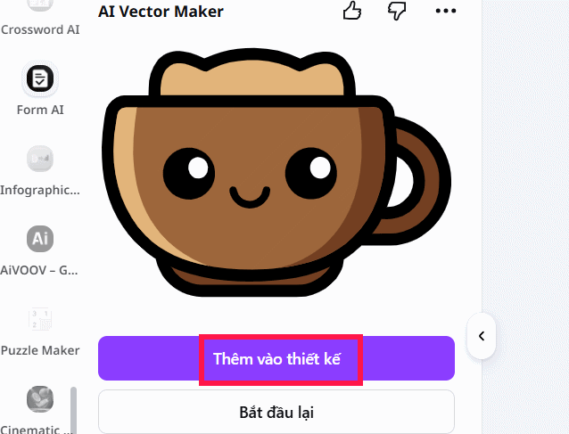 Vector tạo bằng AI trên Canva