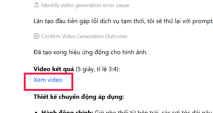 Xem video trên Dola AI