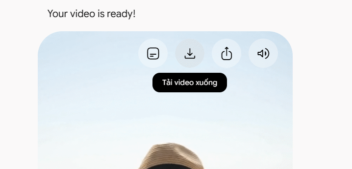 Tải video UGC trên Gemini