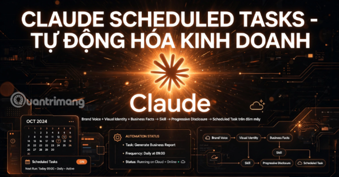 Mẹo dùng Scheduled Tasks của Claude để tự động hóa quy trình kinh doanh