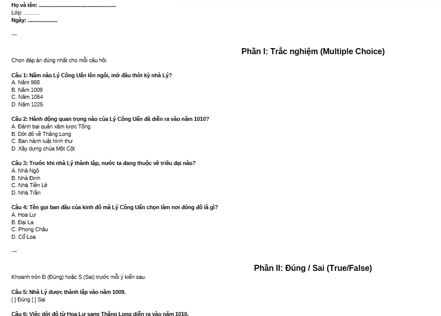 Phiếu bài tập Worksheet Creator trên Canva