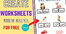 Cách dùng Worksheet Creator trên Canva tạo phiếu bài tập AI