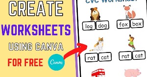 Cách dùng Worksheet Creator trên Canva tạo phiếu bài tập AI