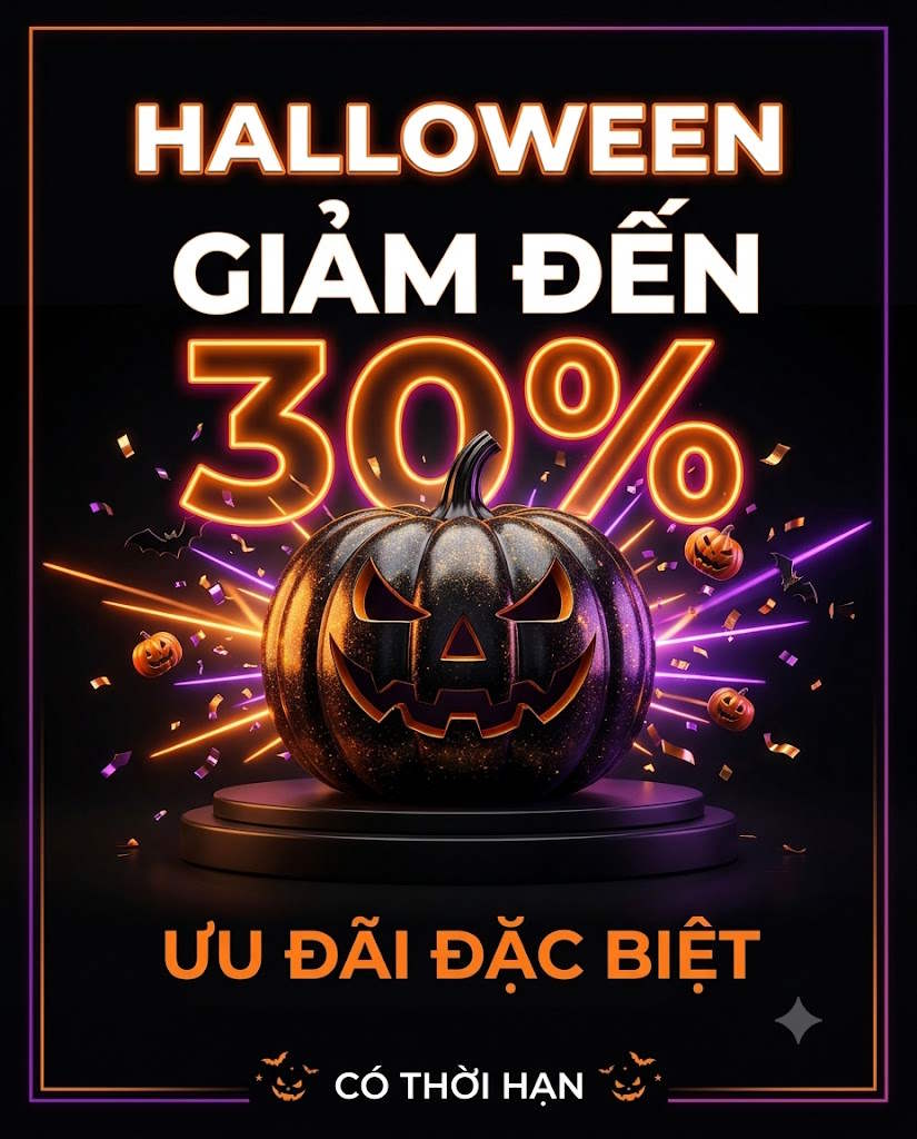 Quảng cáo chương trình giảm giá Halloween