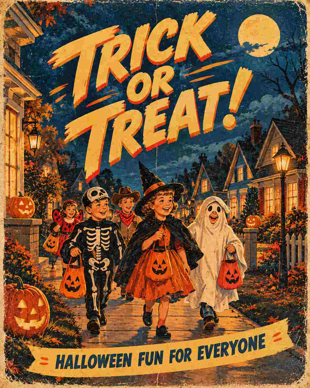 Poster Hallowwen Trick or Treat