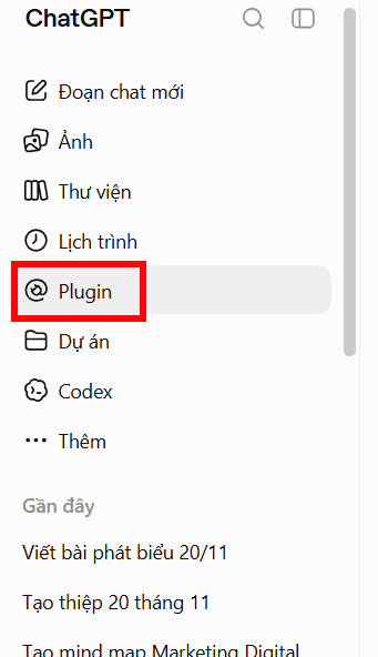 Plugin trên ChatGPT