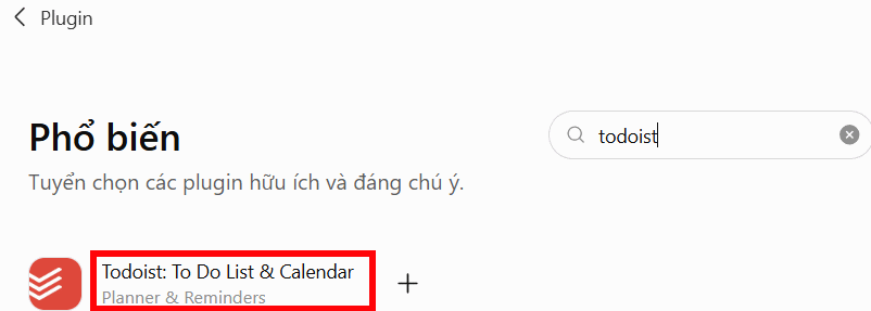 Tìm plugin Todoist trên ChatGPT