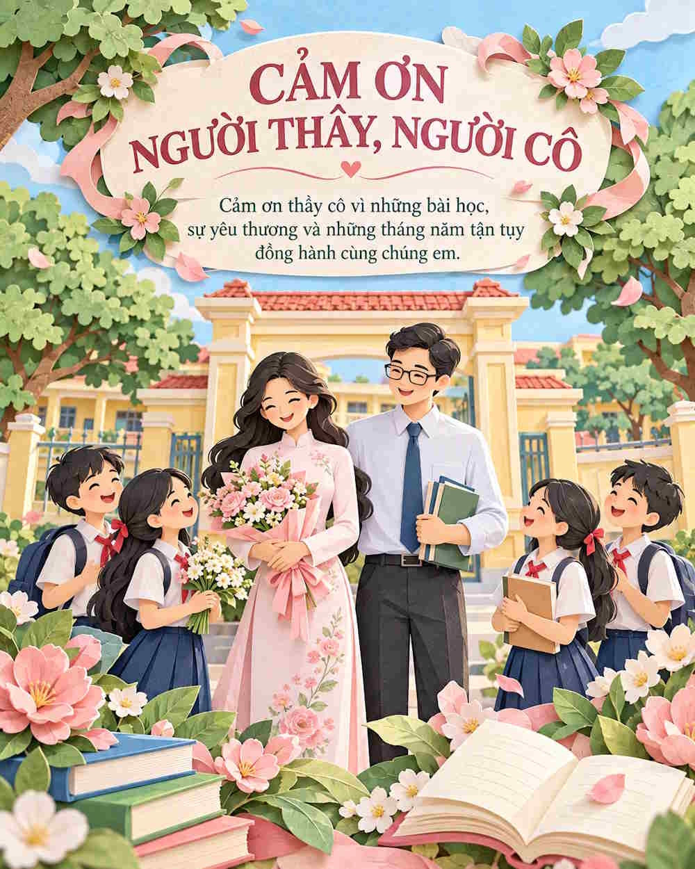 Cảm ơn người thầy, người cô
