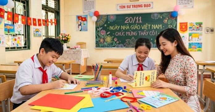 25+ prompt tạo thiệp chúc mừng Ngày Nhà giáo Việt Nam 20/11