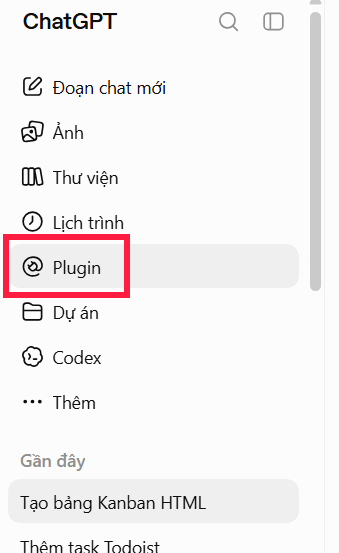 Plugin trên ChatGPT