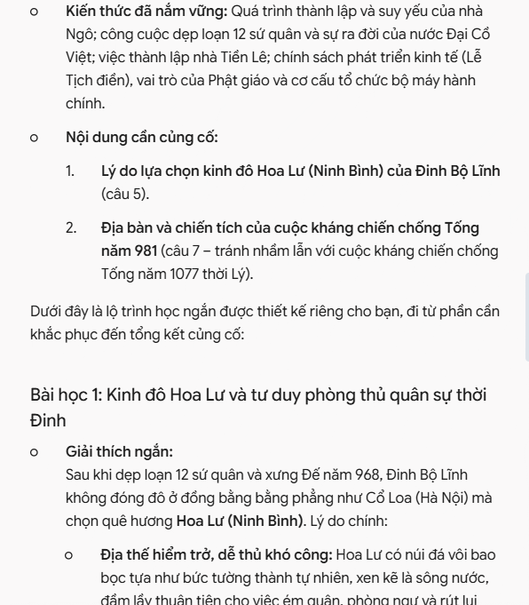 Củng cố kiến thức từ sổ ghi chú học tập trên Gemini
