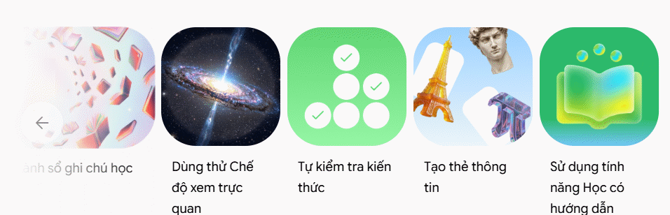 Chế độ học trong Sinh viên trên Gemini