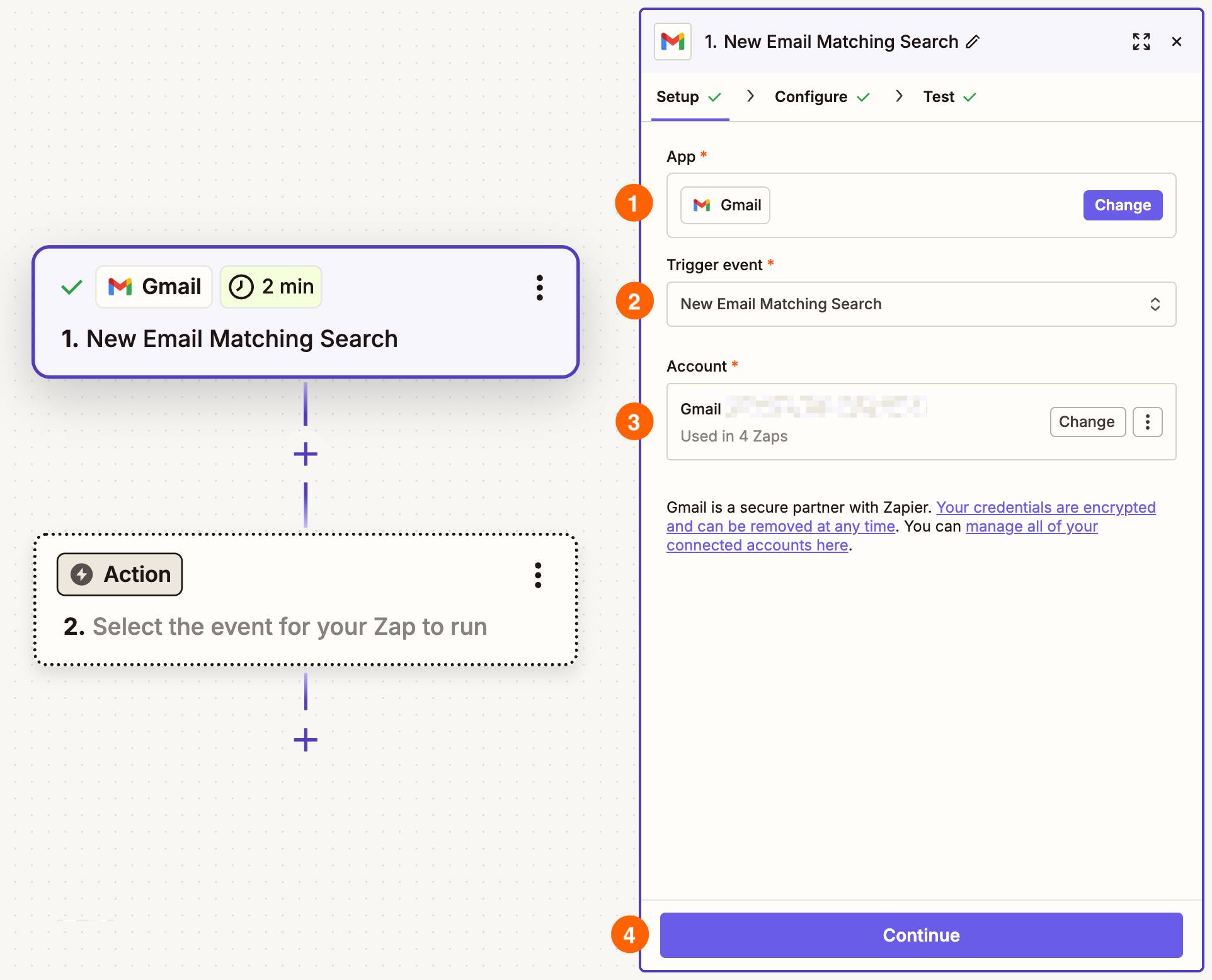 Trình kích hoạt Gmail (New Email Matching Search)