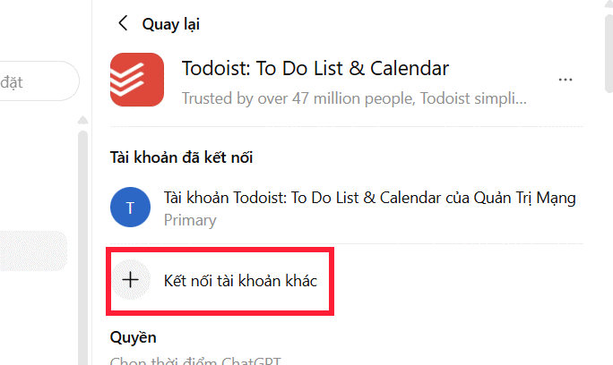 Hướng dẫn quản lý và ngắt kết nối ứng dụng trên ChatGPT