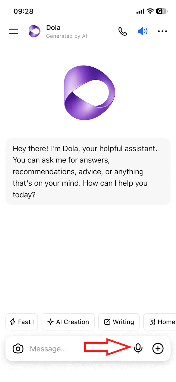 Chat với Dola AI