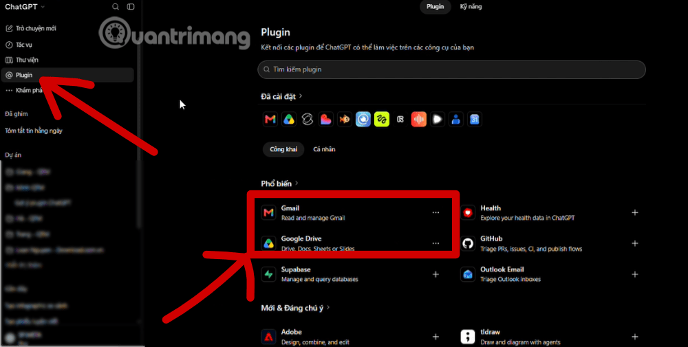 dùng plugin gmail xóa thư