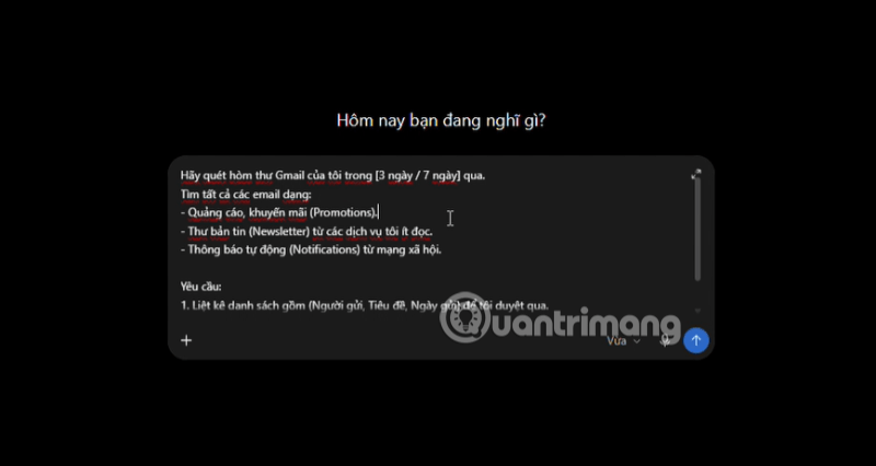 xóa và sắp xếp thư trong gmail với chatgpt
