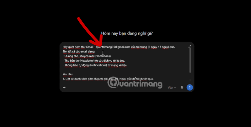 xóa mail trong gmail với chatgpt