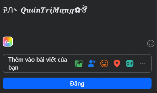 Chữ có dấu cho Facebook