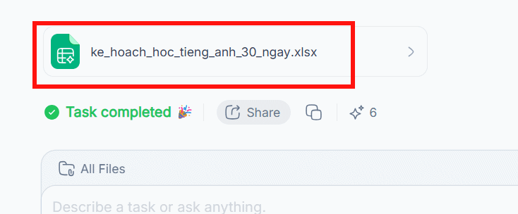 Bảng dữ liệu AI trên NoteGPT