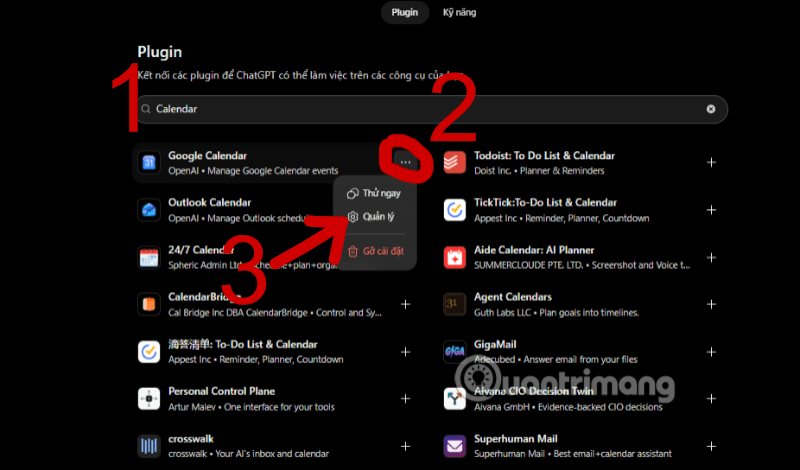google calendar chatgpt
