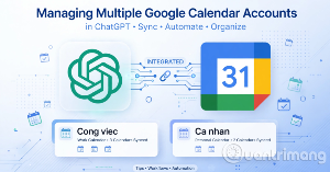 Cách thêm tài khoản vào plugin Google Calendar trên ChatGPT