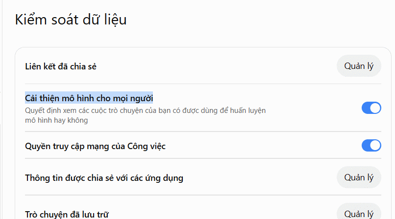 Cải thiện mô hình cho mọi người ChatGPT