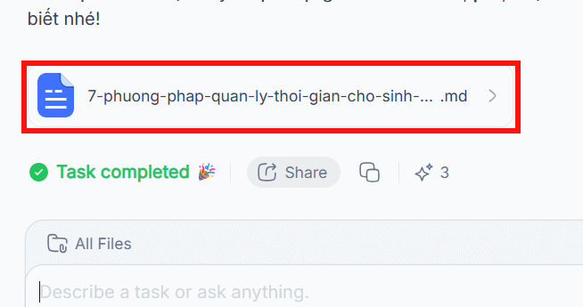 Xem trước tài liệu tạo trên trên NoteGPT