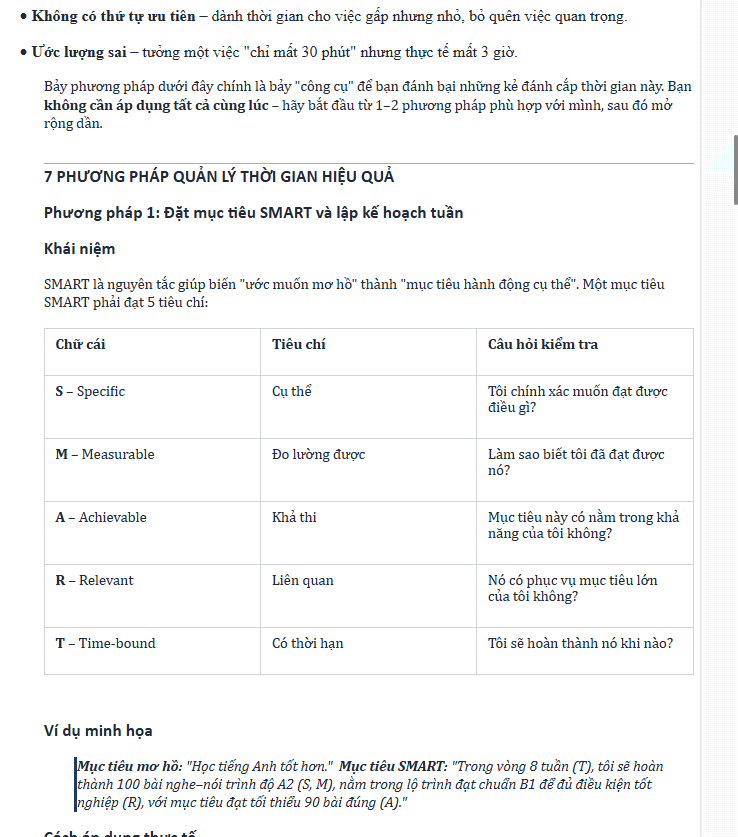 Preview tài liệu AI tạo trên trên NoteGPT