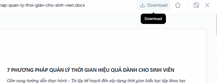 Xem tài liệu AI tạo trên trên NoteGPT