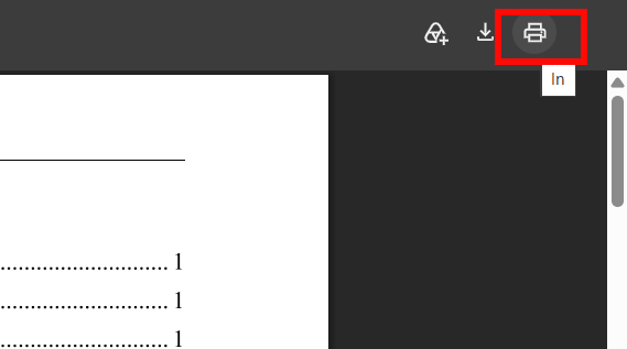In tài liệu PDF bằng trình duyệt