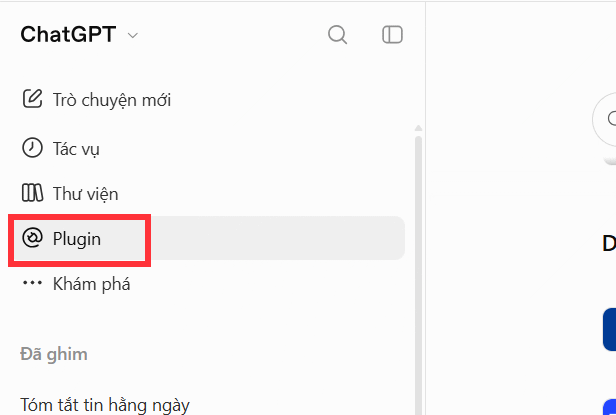 Plugin trên ChatGPT