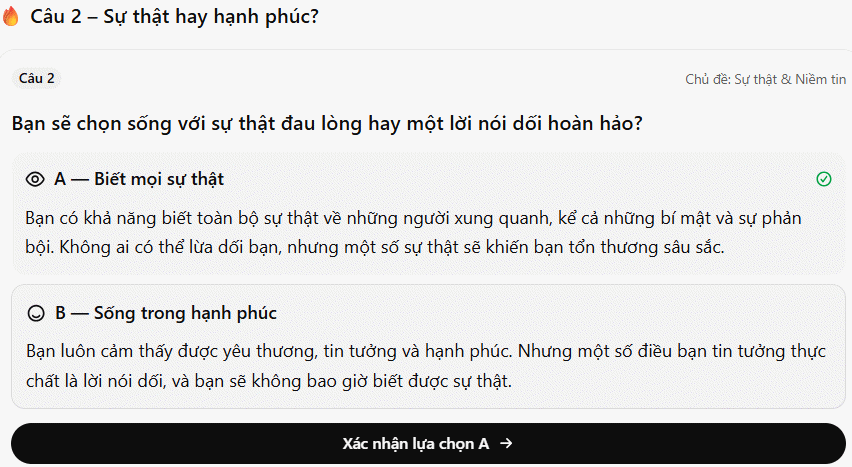 Tạo game Would You Rather - Bạn chọn điều gì?